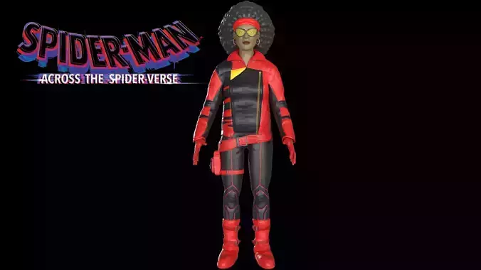 Spider Woman - Across the Spider-verse Low-poly 3D model