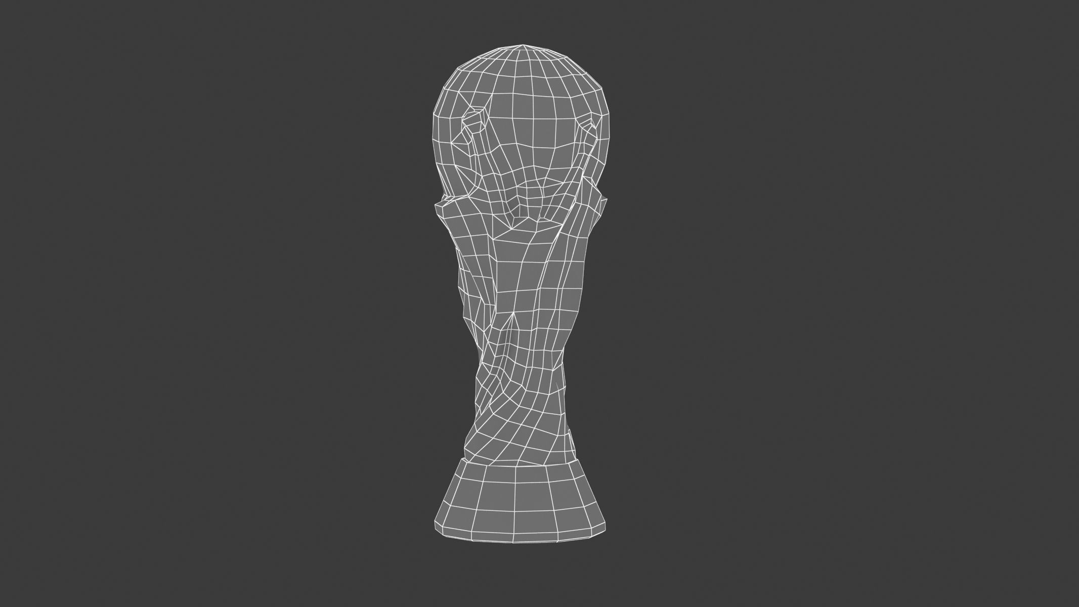 FIFA World Cup Trophy Low Poly 3D model_5
