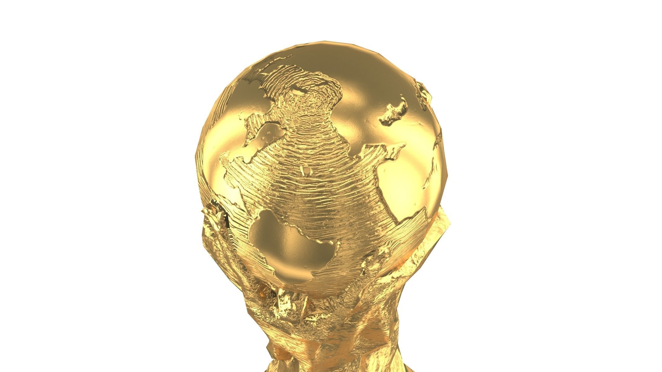 FIFA World Cup Trophy Low Poly 3D model_4