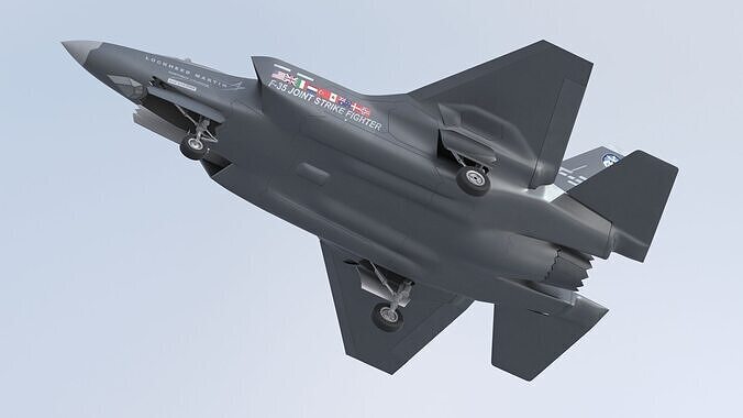 Lockheed Martin F-35 Lightning II Low-poly 3D model