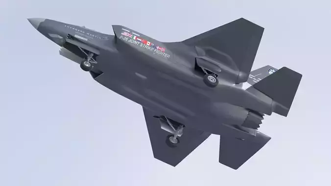 Lockheed Martin F-35 Lightning II Low-poly 3D model