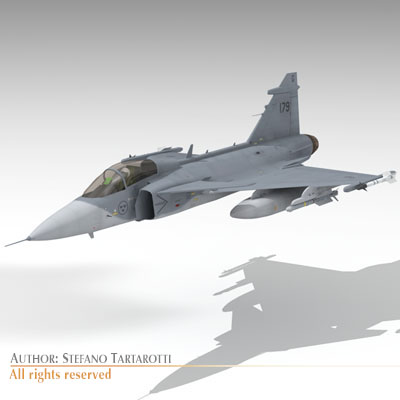 JAS 39 Gripen 3D model_8