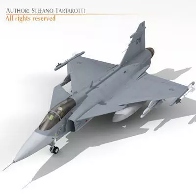 JAS 39 Gripen 3D model_0