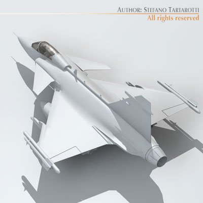 JAS 39 Gripen 3D model_1