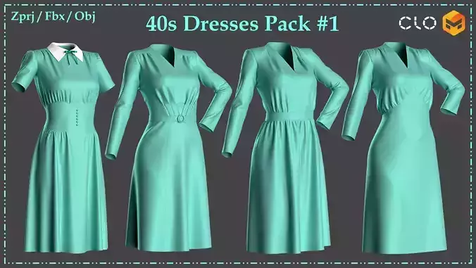 40s Dress Pack 1