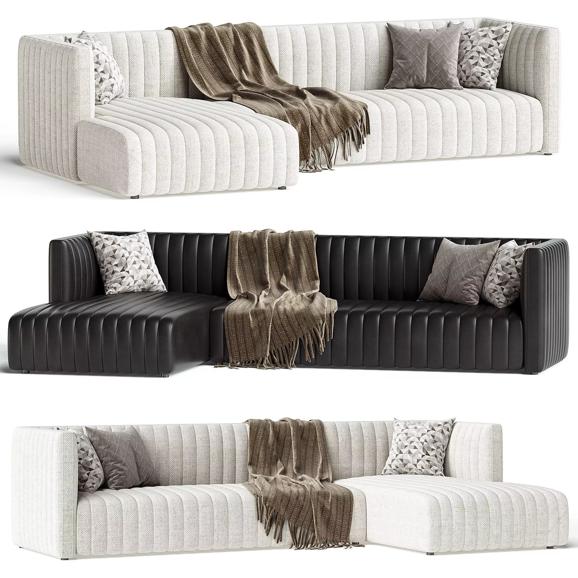 Augustine sofa 3D model_0