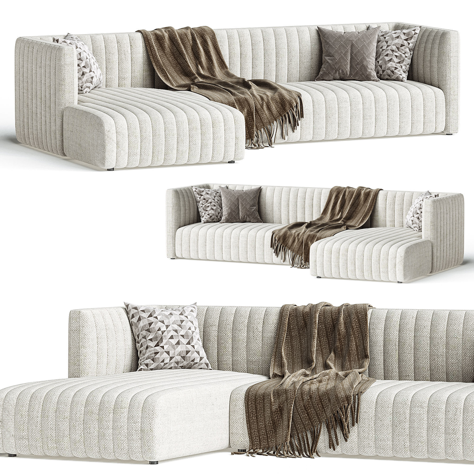 Augustine sofa 3D model_1