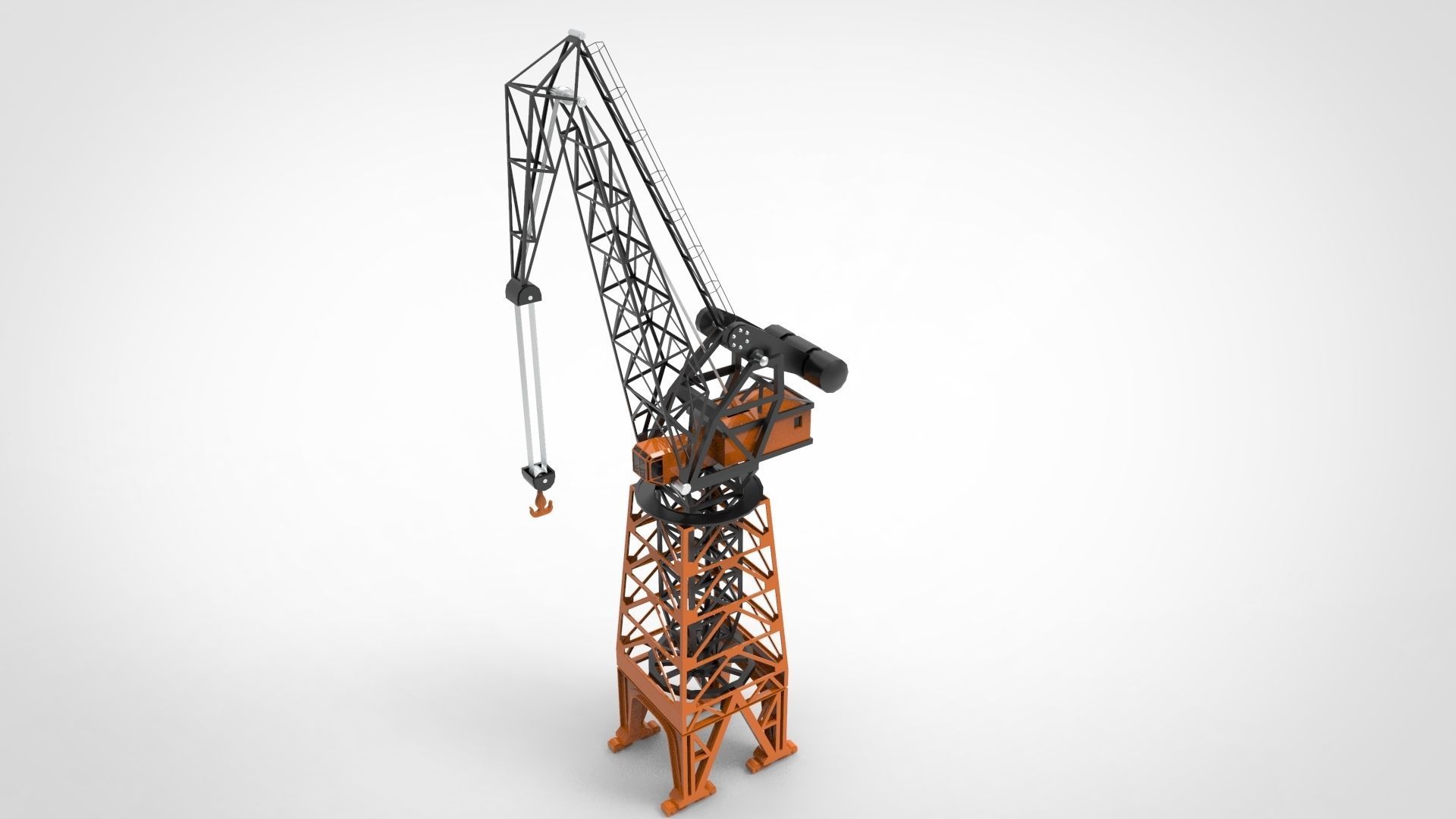 harbour crane 3D model_2