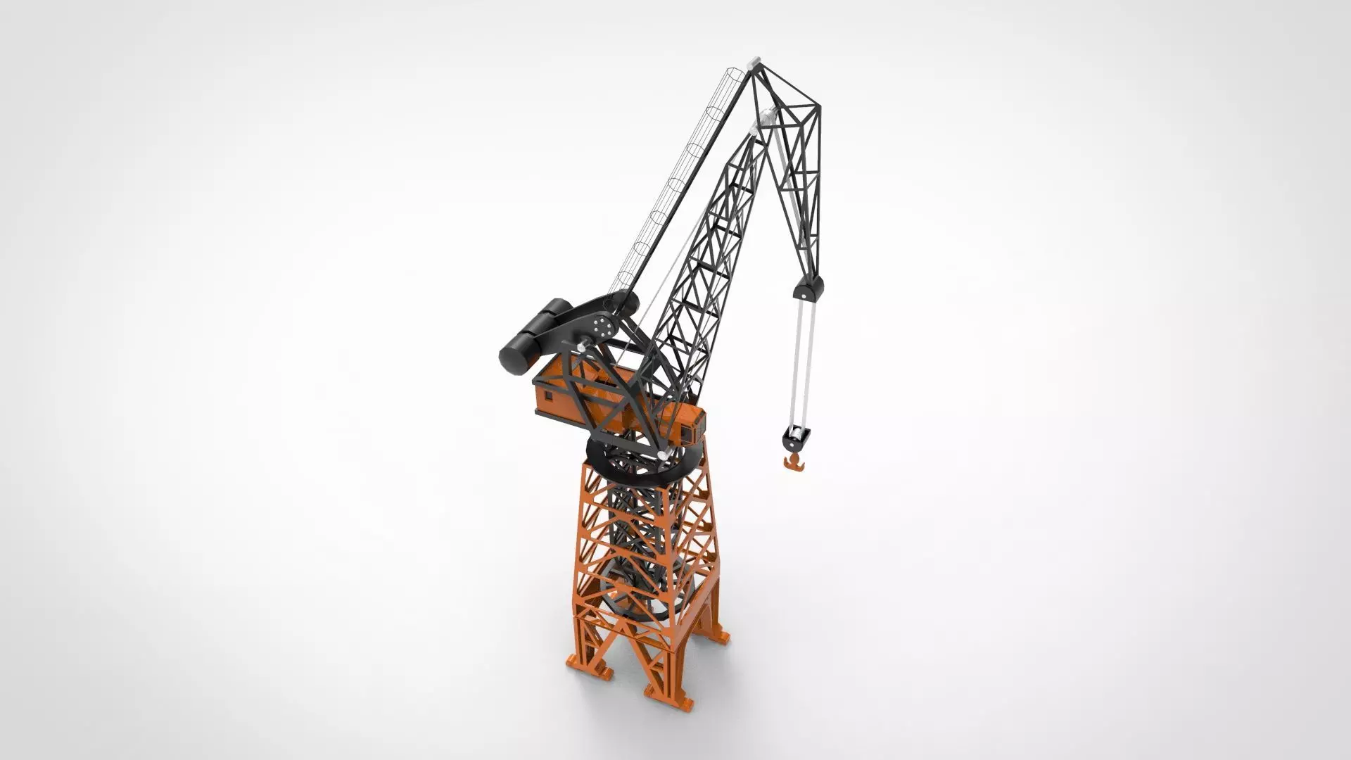 harbour crane 3D model_0