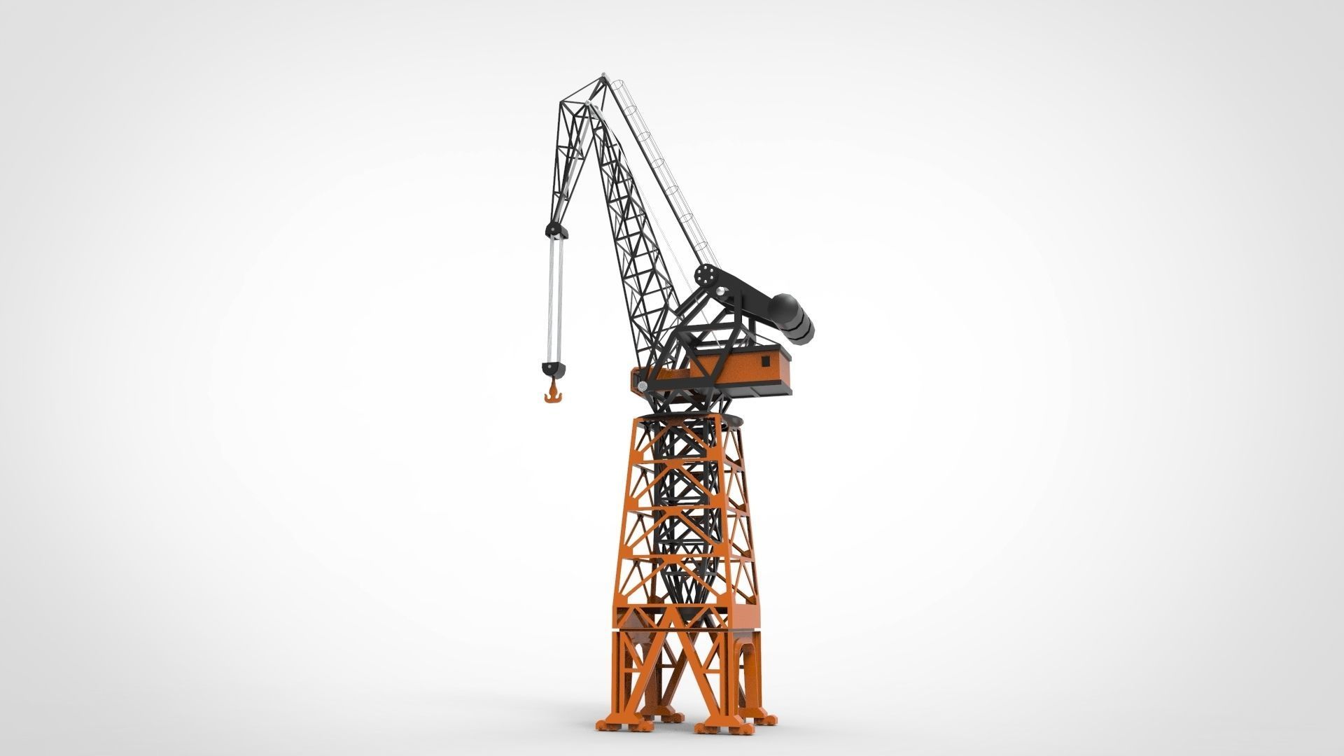 harbour crane 3D model_4