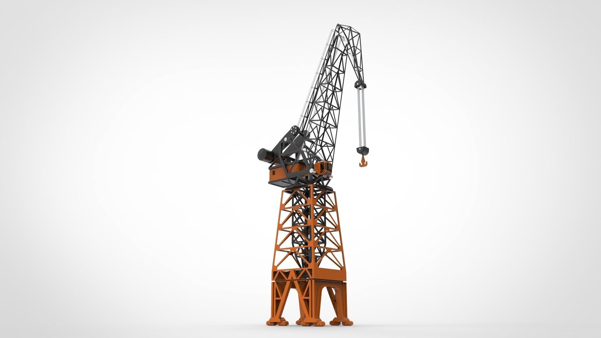 harbour crane 3D model_1