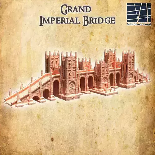 Grand Imperial  Bridge Tabletop Terrain 28 mm