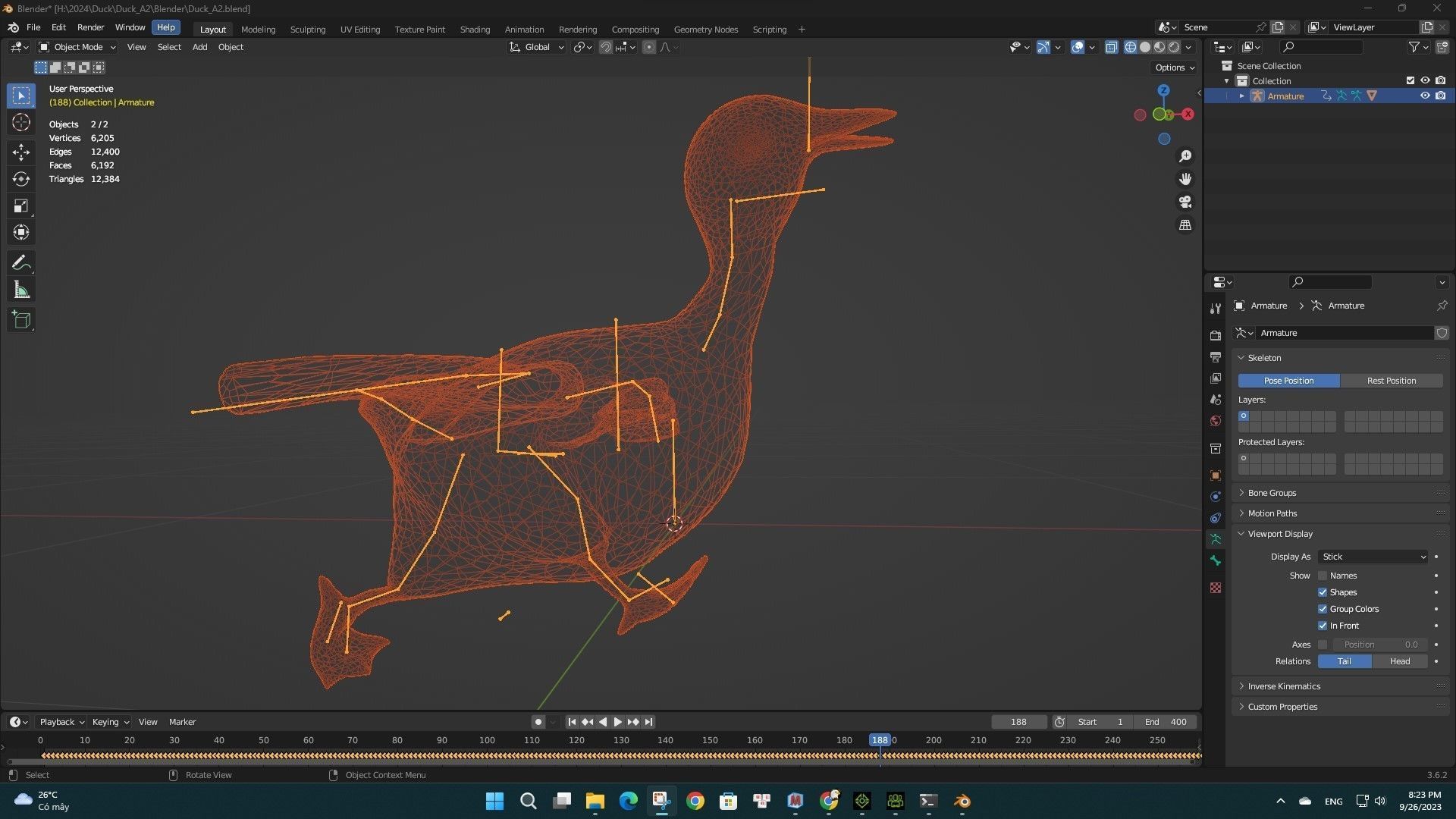 Duck A2 3D model_9