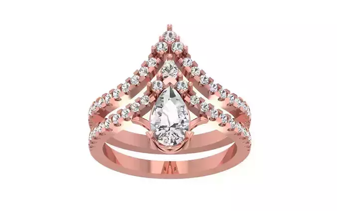 Women Wedding Engagement Bridal Ring Set