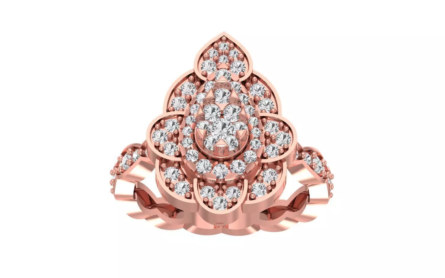 Women Wedding Engagement Bridal Ring 3D print model
