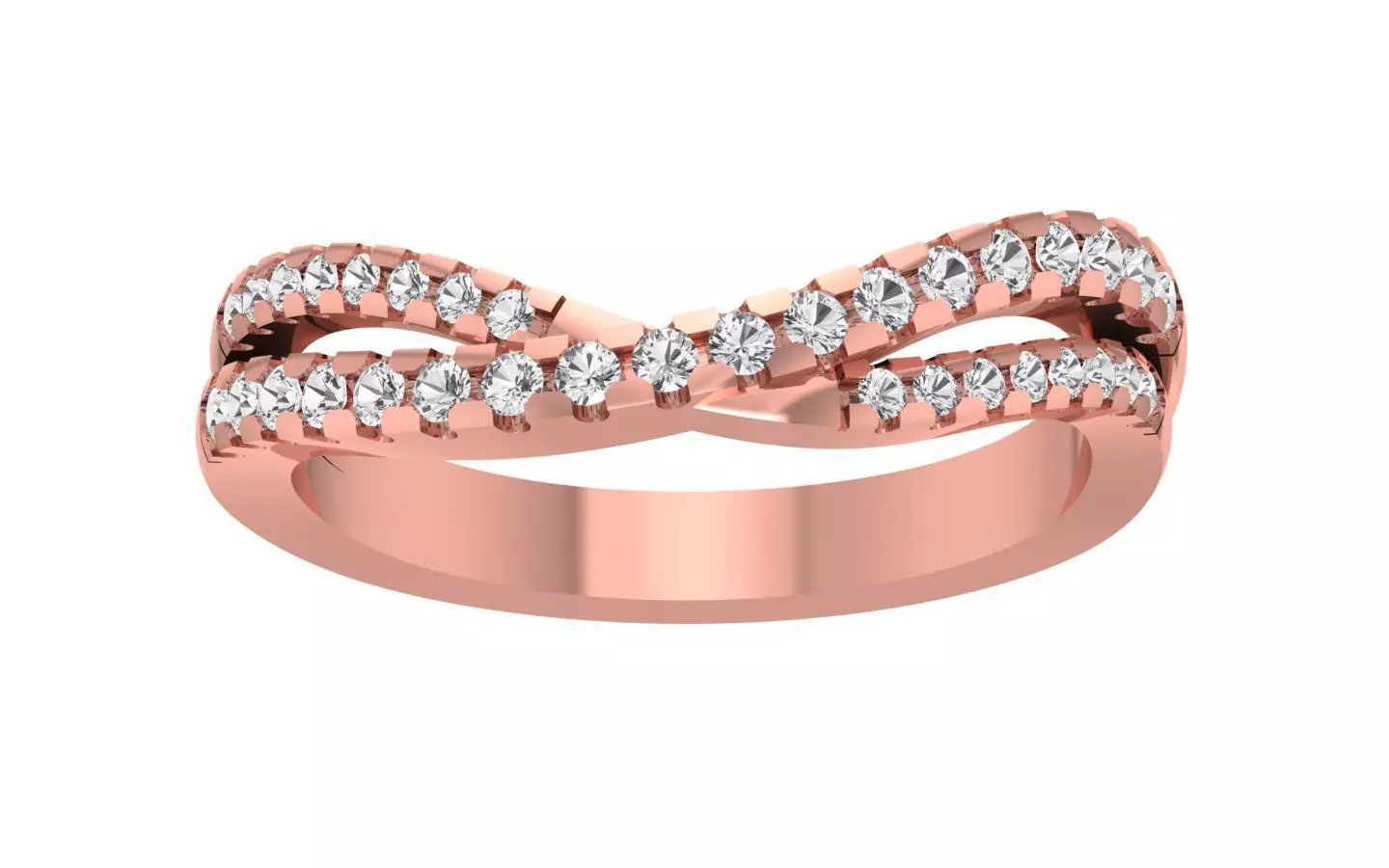 Women Wedding Band Ring 3D print model