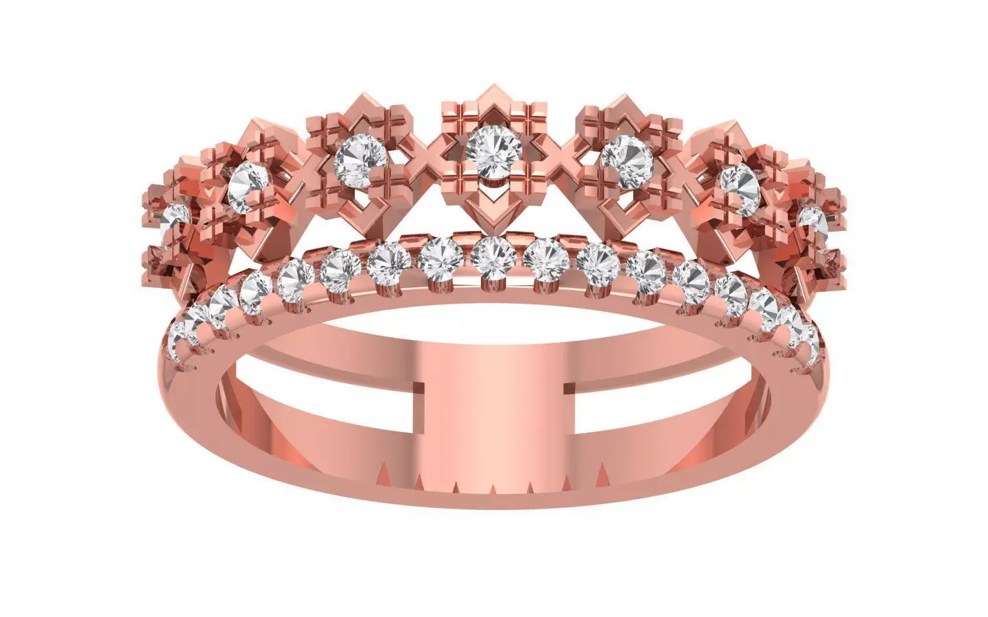 Women Wedding Band Ring 3D print model