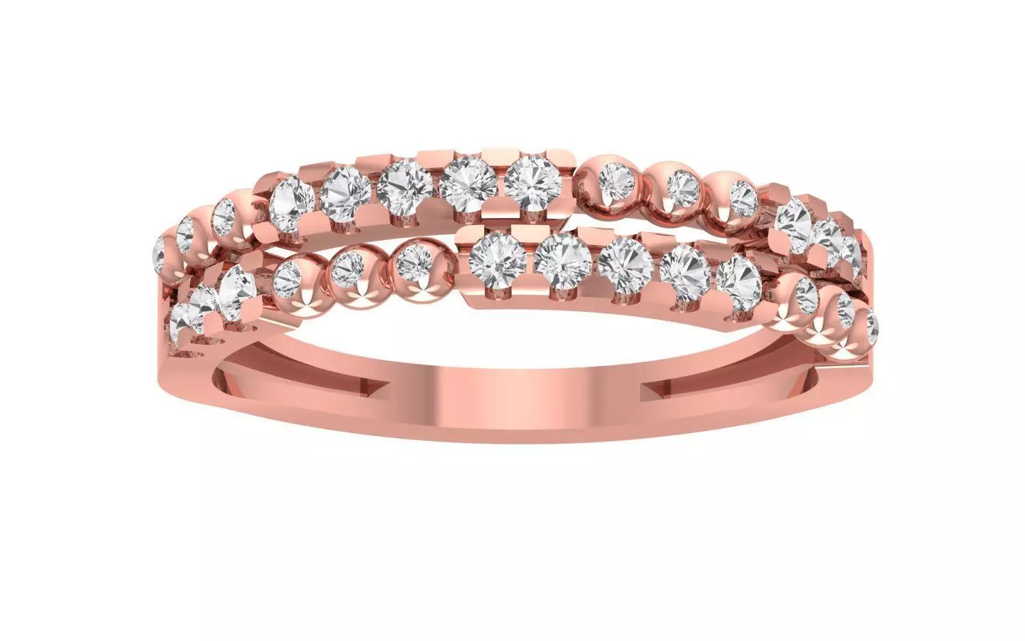 Women Wedding Band Ring 3D print model
