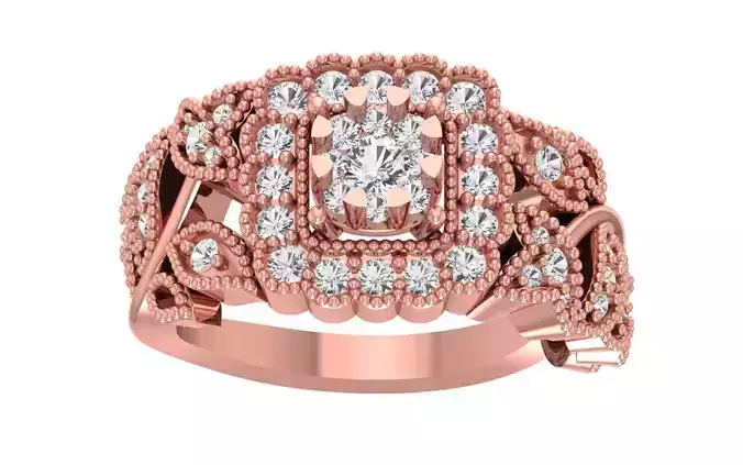 Women Wedding Engagement Bridal Ring