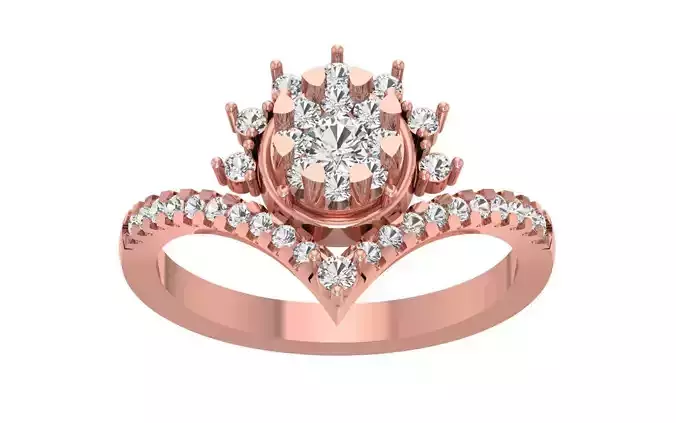 Women Wedding Engagement Bridal Ring