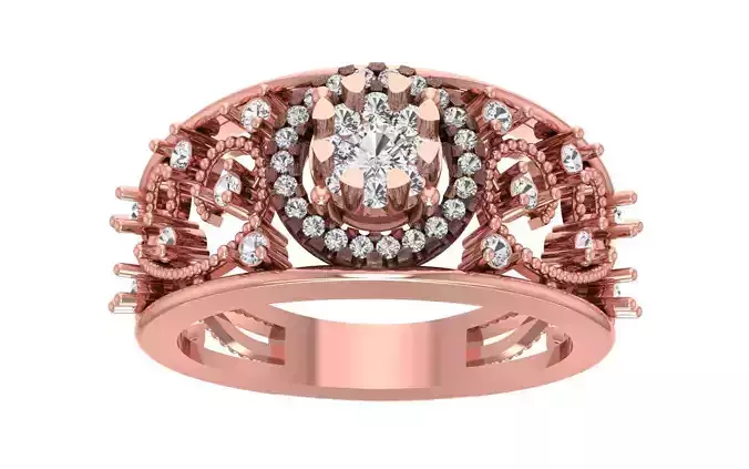 Women Wedding Engagement Bridal Ring