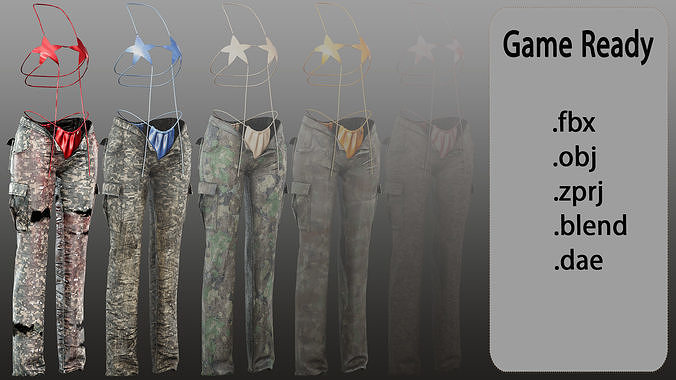 Outfit Low-poly 3D model