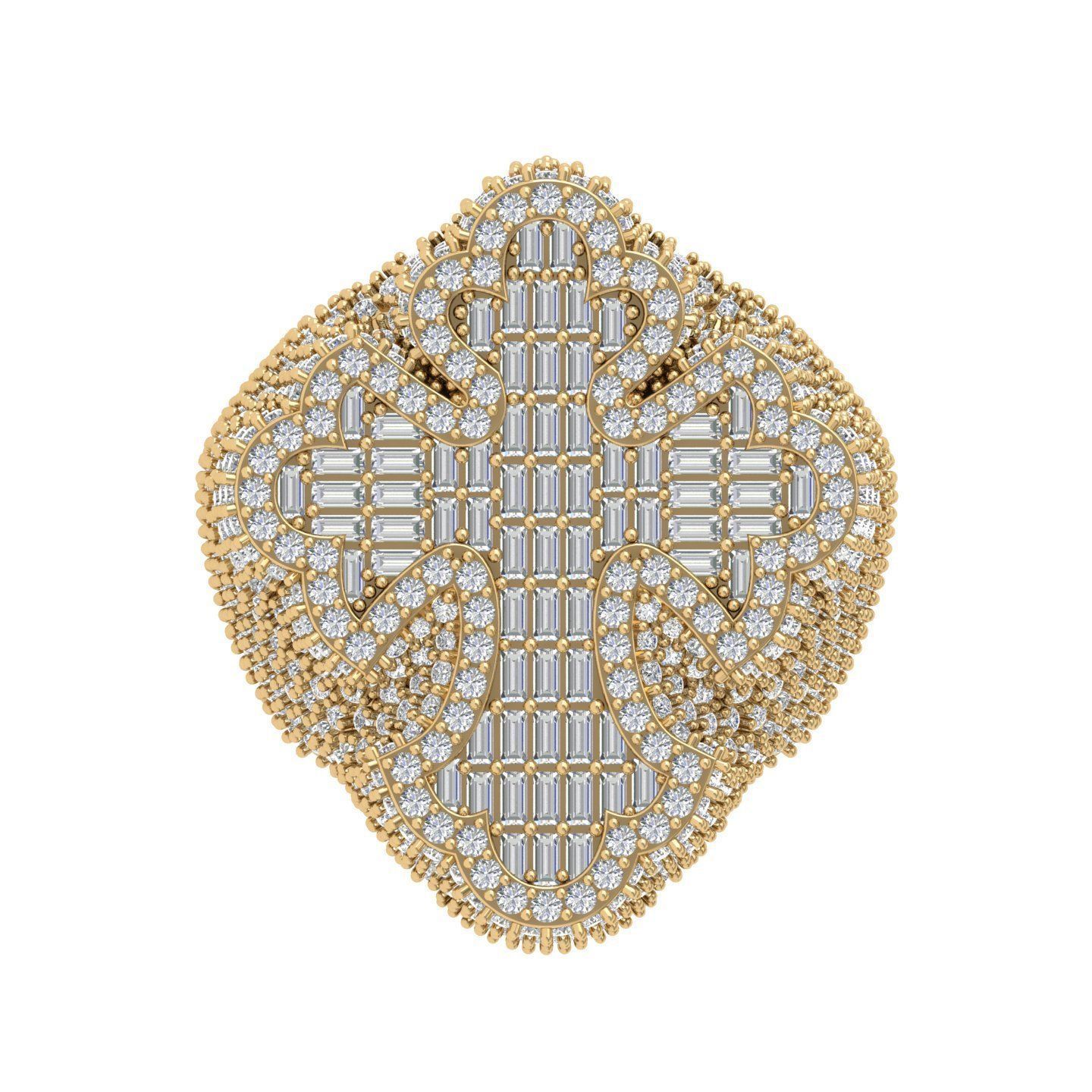 Cross Ring 3D print model_5