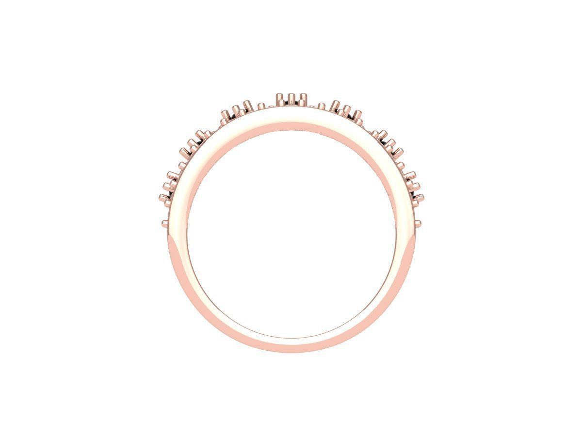 Crown Diamond Ring 3D print model_5