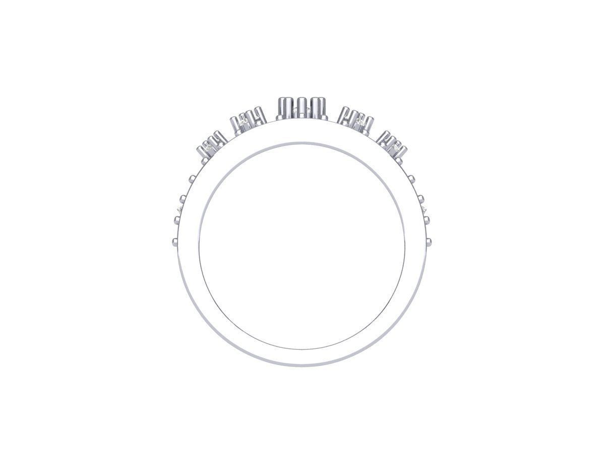 Crown Diamond Ring 3D print model_6