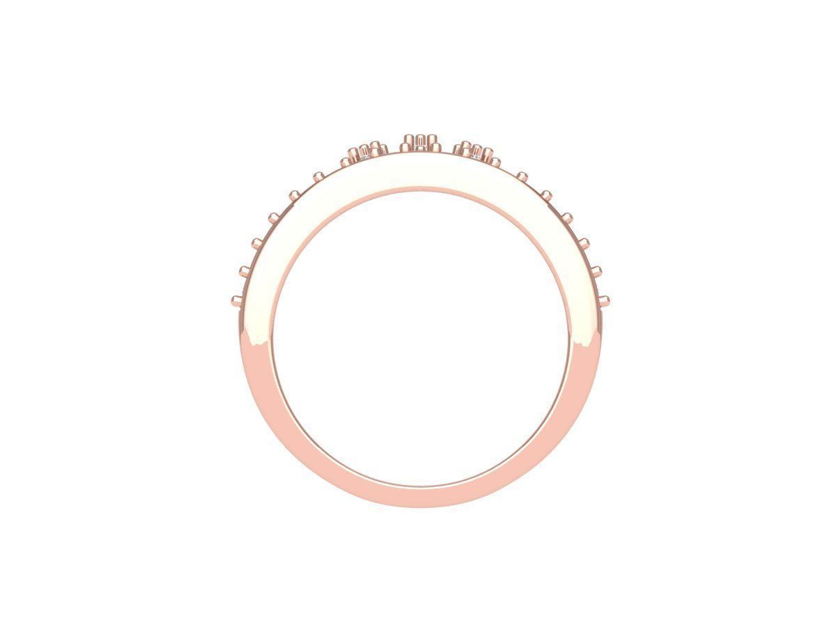 Crown Diamond Ring  3D print model_7