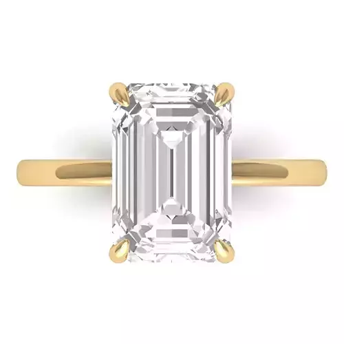 Emerald Solitaire Ring