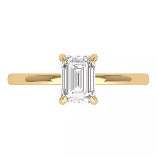 Emerald Solitaire Ring