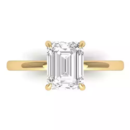  Emerald Solitaire Ring