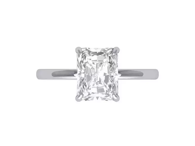 Emerald Solitaire Ring