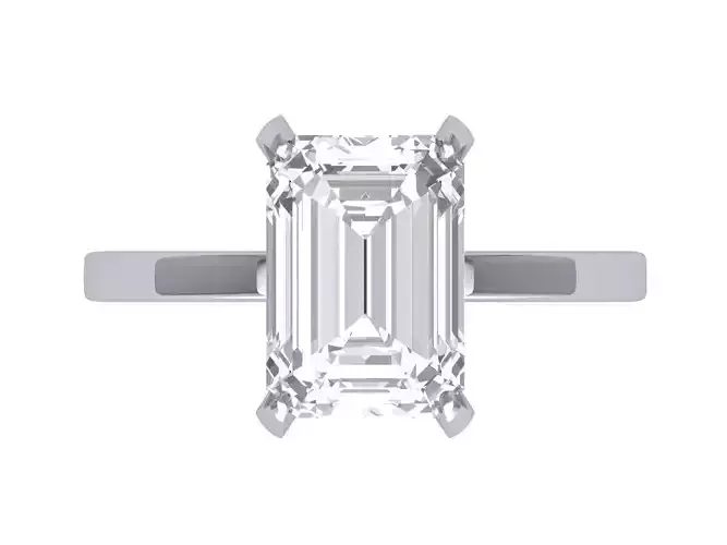 Radiant Solitaire Ring