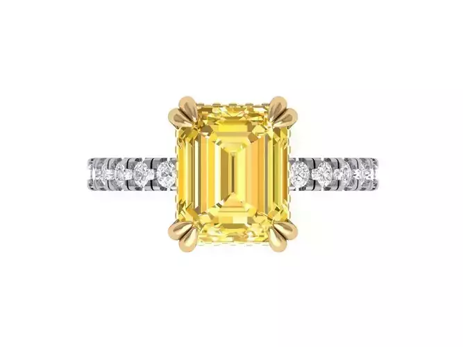 Emerald Solitaire Ring