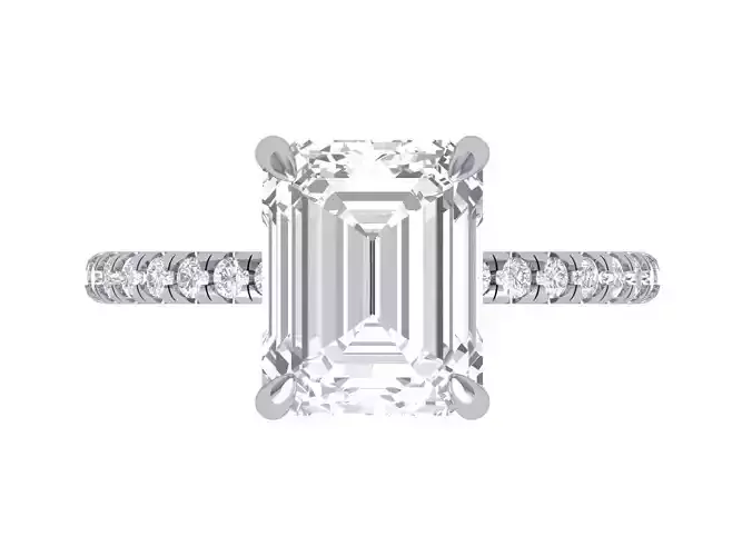 Emerald Solitaire Ring