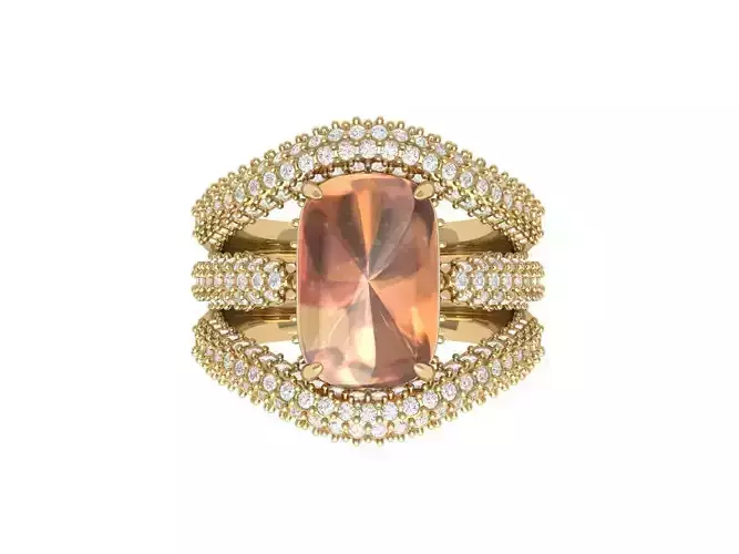 Emerald Art Deco Ring