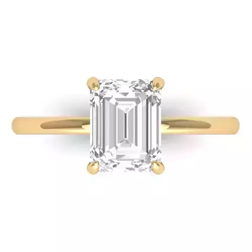 Emerald Solitaire Ring