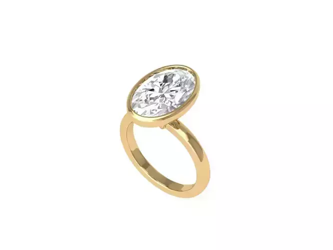 Wedding Ovel Ring  Free 3D print model
