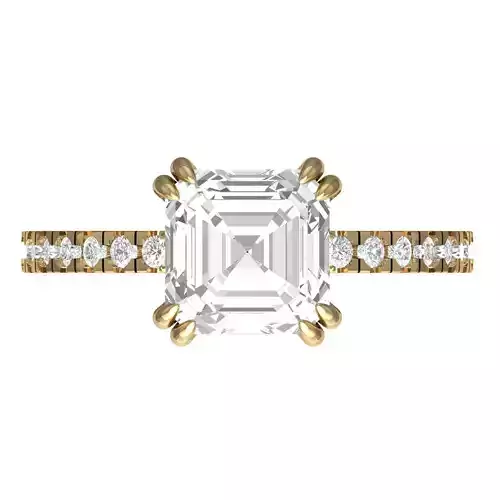  Asscher Solitair Ring