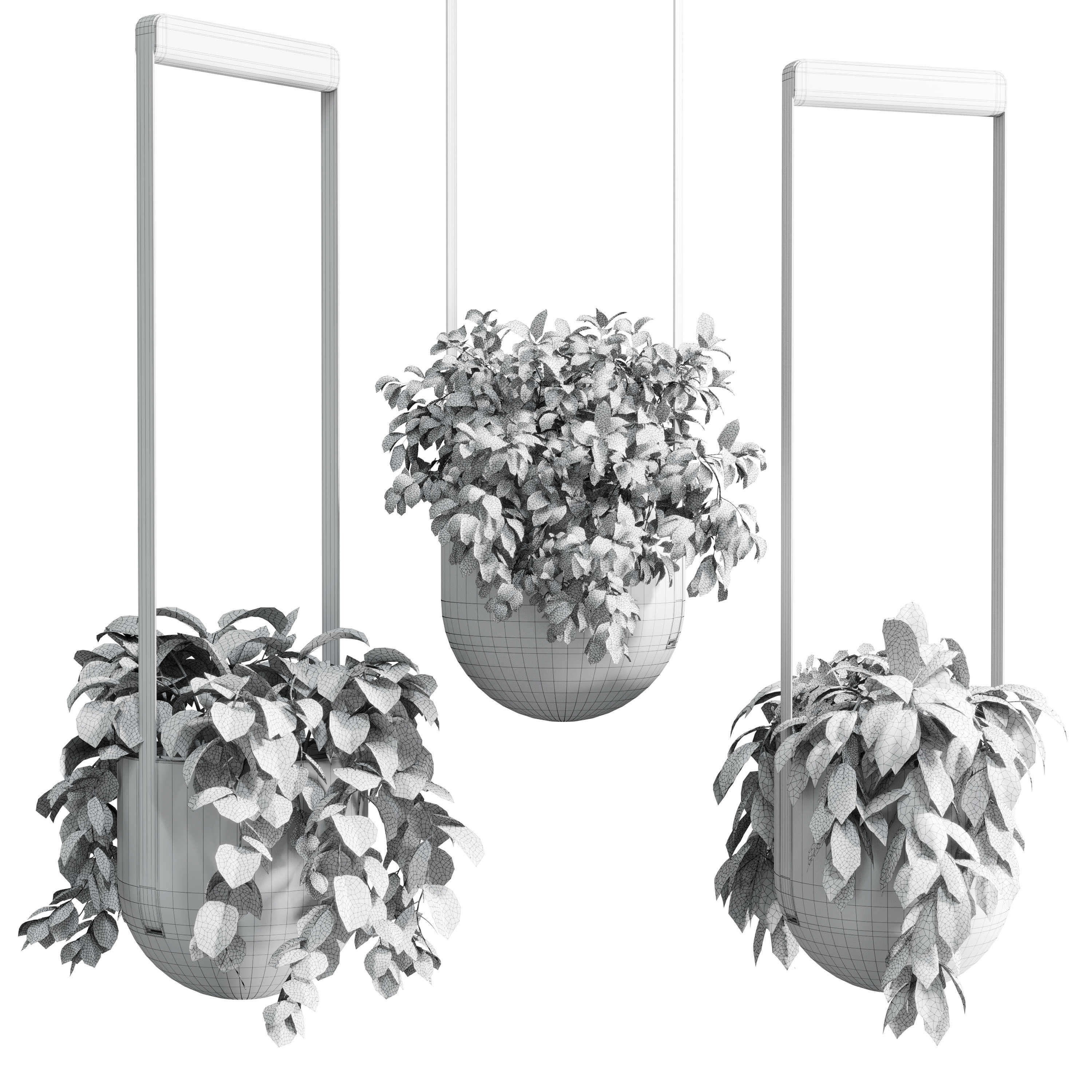 kabo pydo jungle pot light pendant - plant light hanging 17  Low-poly 3D model_4