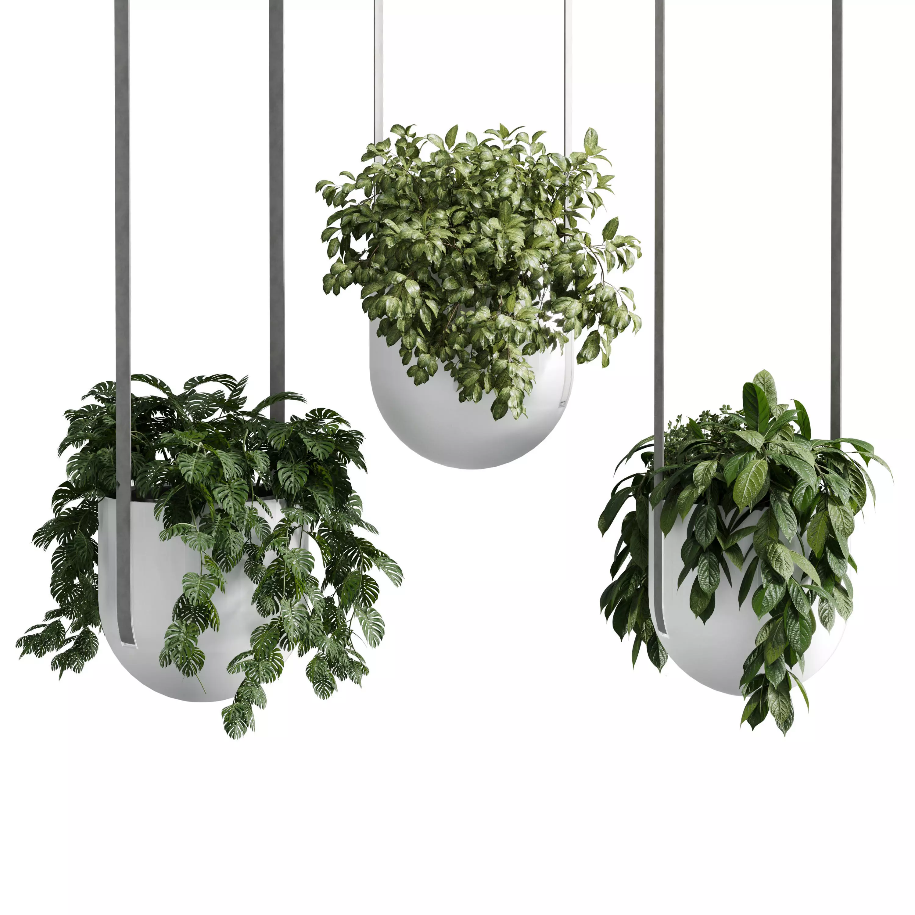 kabo pydo jungle pot light pendant - plant light hanging 17  Low-poly 3D model_0