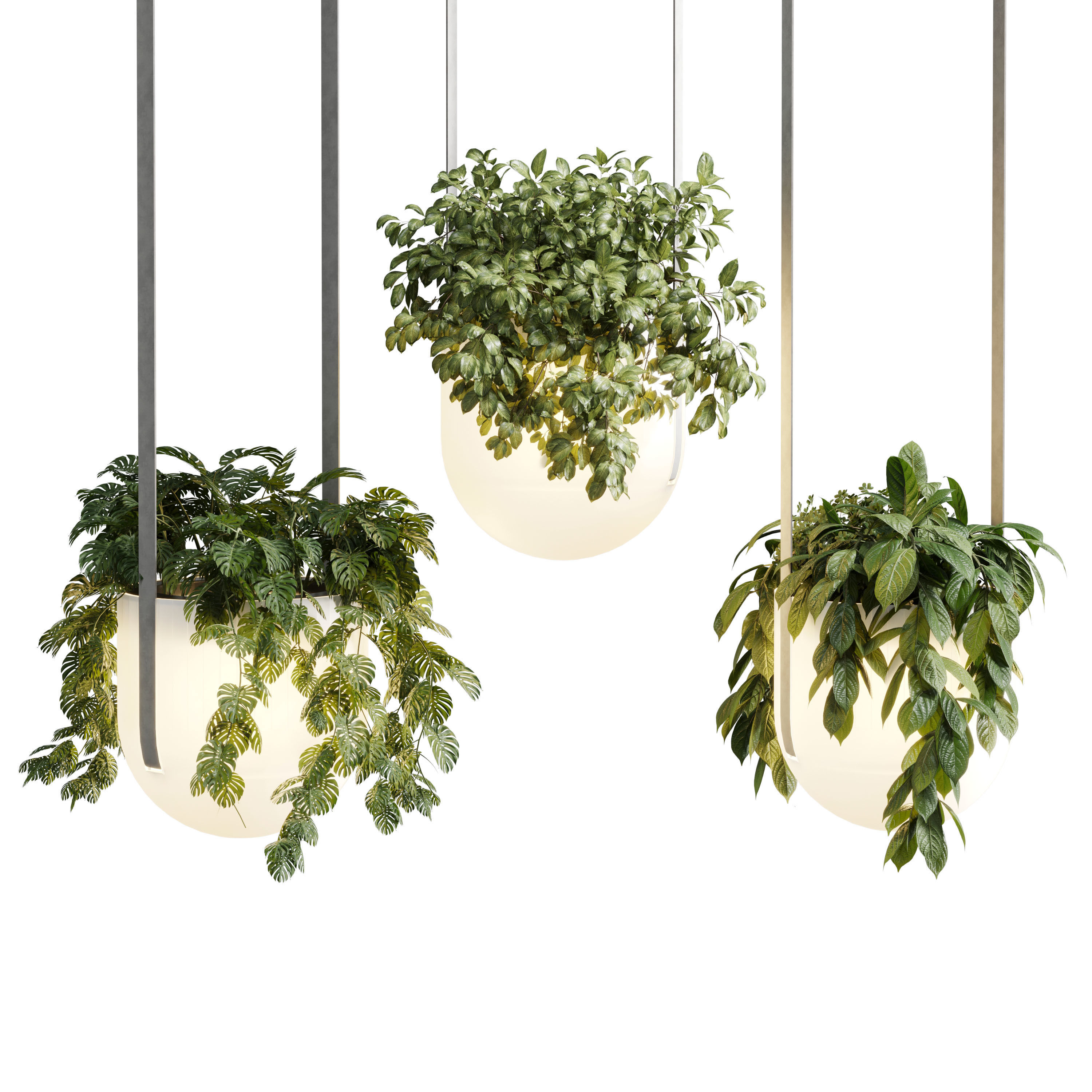 kabo pydo jungle pot light pendant - plant light hanging 17  Low-poly 3D model_1