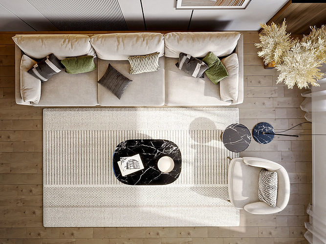 interior living room scene 20 3D model 3