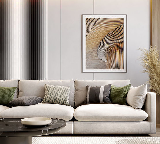 interior living room scene 20 3D model 4