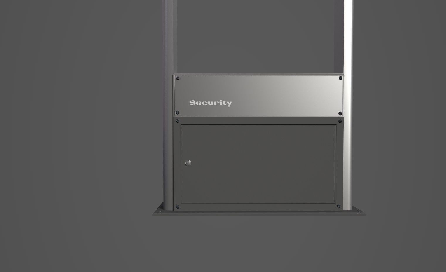 Store Security Gates Low-poly 3D model_4