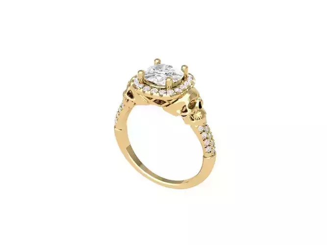 Scull Engagement ring