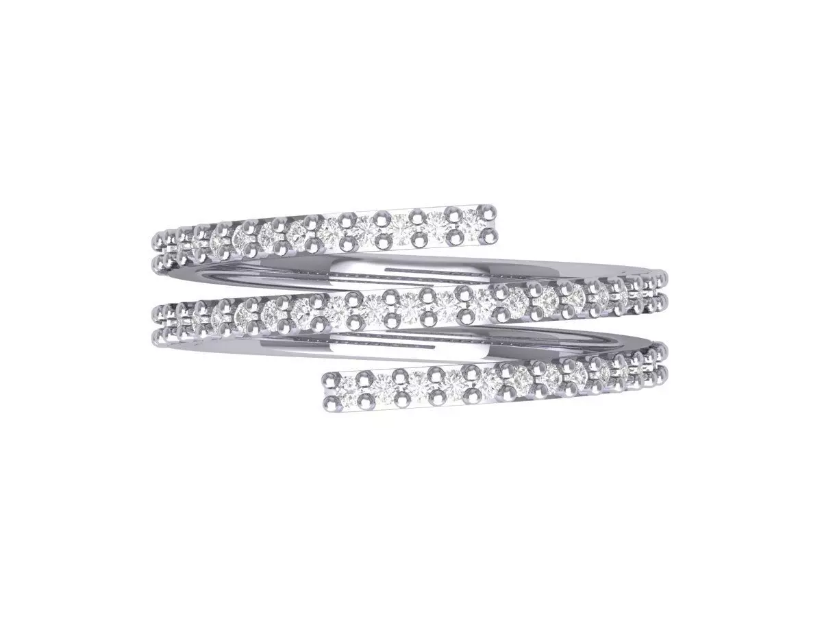 Adjustable Nail Ring For Women 3D print model