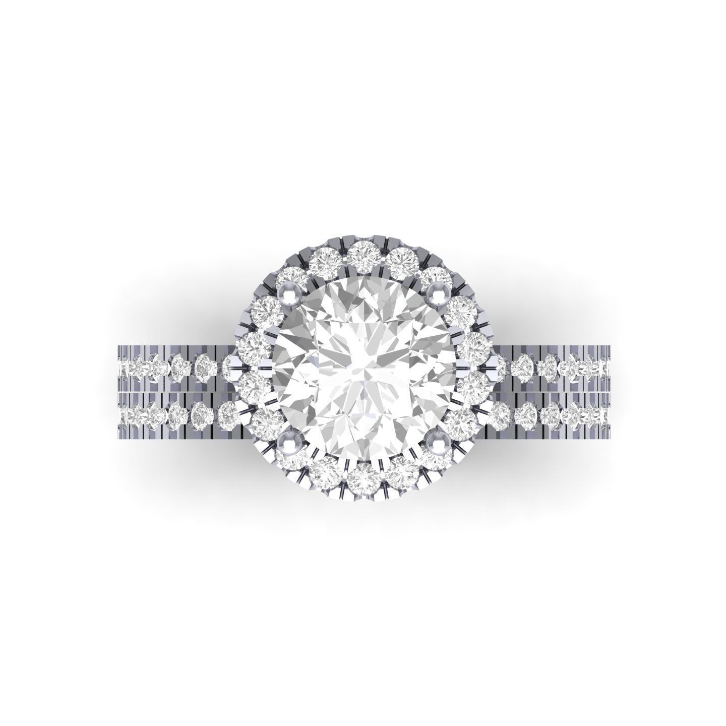 Wedding Ring 3D print model_3